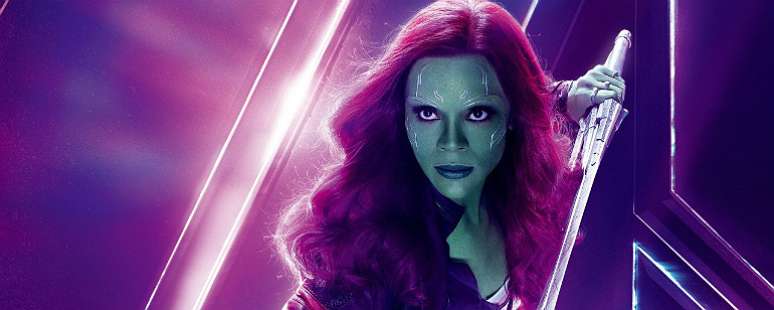 Zoe Saldana interpretou Gamora no longa-metragem