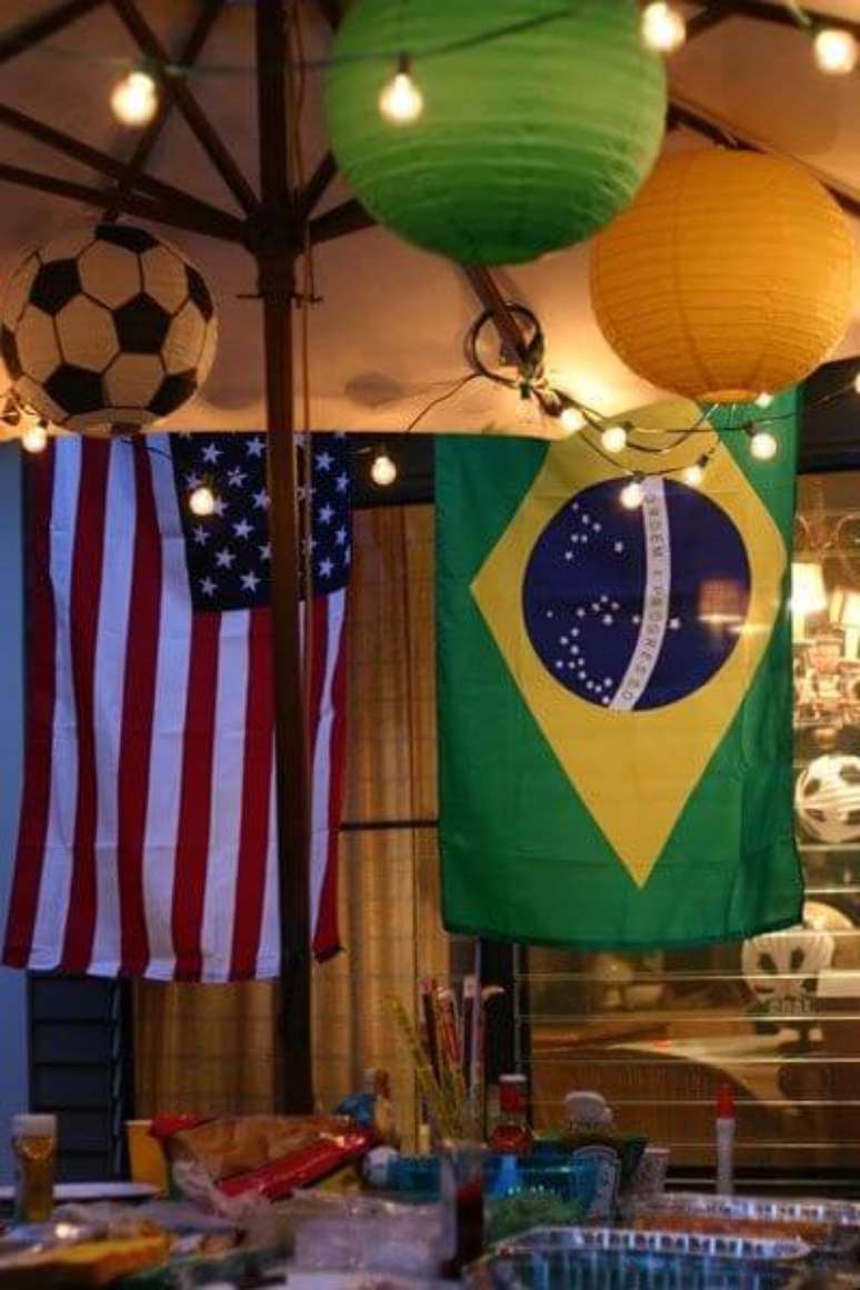 Decora&ccedil;&atilde;o de copa do mundo bandeiras grandes