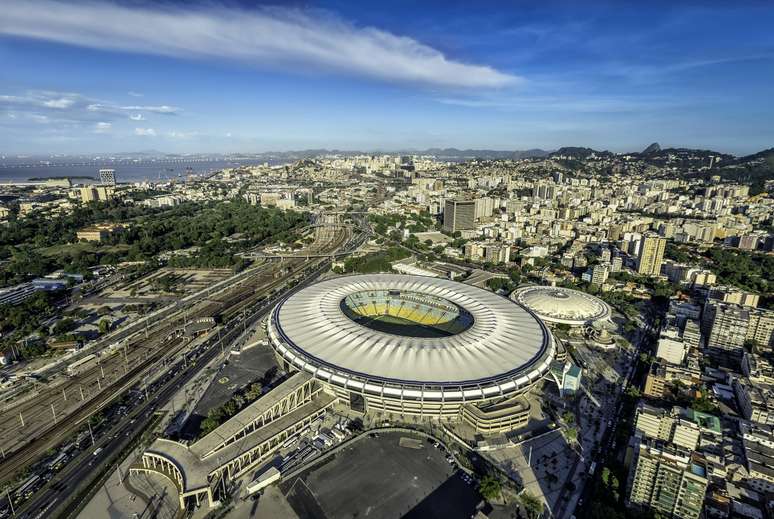 Vista aérea do estádio do Maracanã, que deverá receber jogos da Copa América