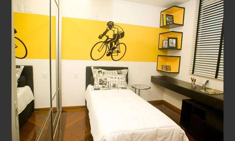 30. Modelo de nichos para quarto com design moderno