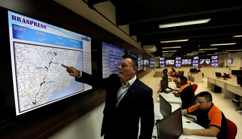 Antônio Marin, chefe de segurança da Braspress, durante entrevista para a Reuters em Guarulhos .3/05/ 2018. REUTERS/Paulo Whitaker