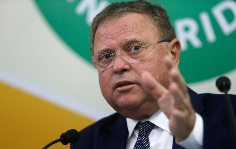 Ministro da Agricultura, Blairo Maggi, durante coletiva de imprensa em Brasília, Brasil
17/04/2018
REUTERS/Adriano Machado 