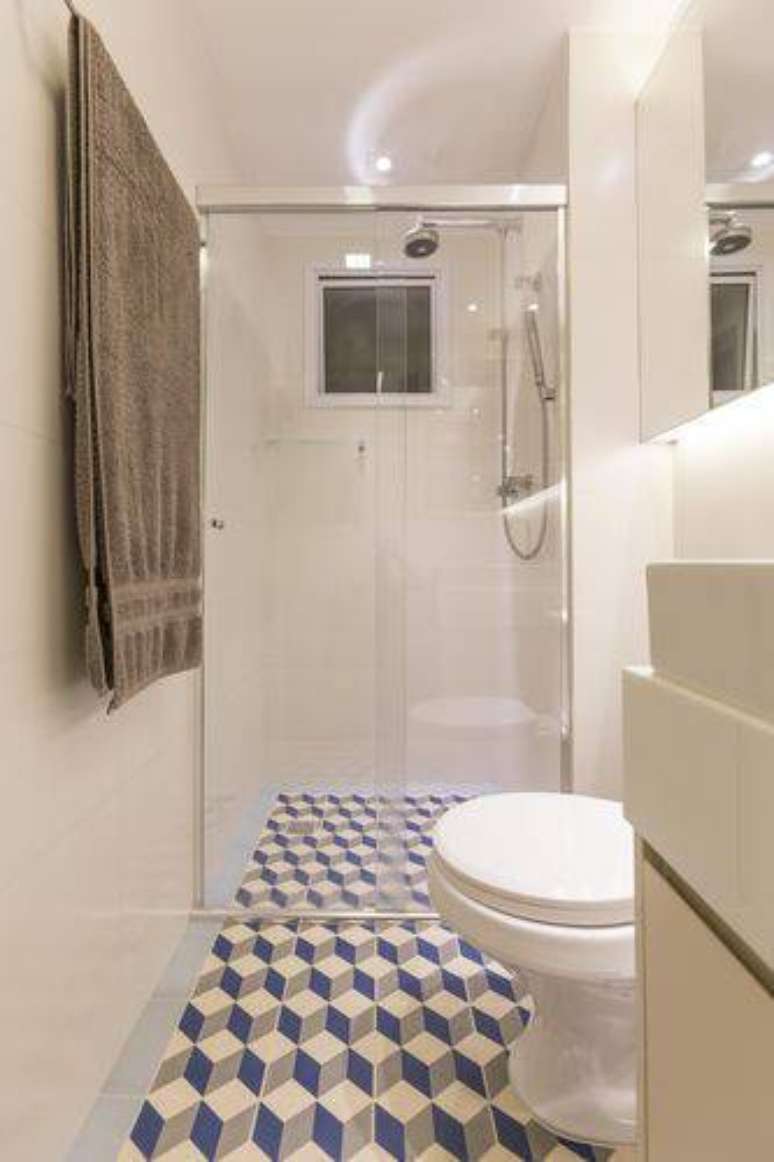 4. Um revestimento para banheiro deve ser muito bem planejado e aplicado para obter um bom resultado. Projeto por Conseil Brasil