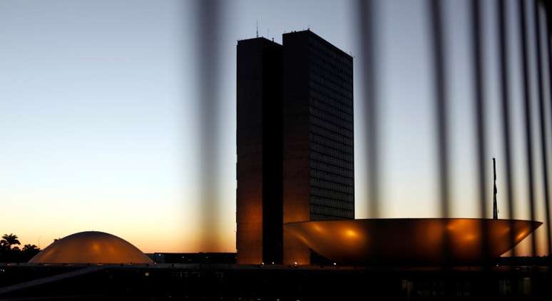 Visão geral do prédio do Congresso em Brasília