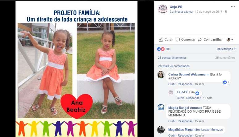 Ana Beatriz apresenta "sequelas" decorrentes de viol&ecirc;ncia dom&eacute;stica. Esperou ado&ccedil;&atilde;o por cerca de dois anos, at&eacute; seu sorriso conquistar uma fam&iacute;lia