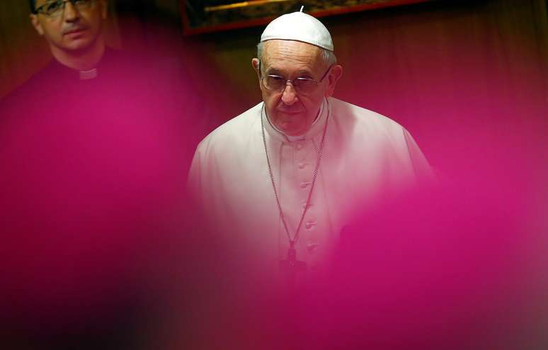 Papa em reunião no Vaticano 21/5/2018   REUTERS/Tony Gentile 
