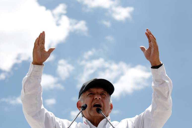 Candidato de esquerda à Presidência do México, Andrés Manuel López Obrador 03/06/2018 REUTERS/Carlos Jasso
