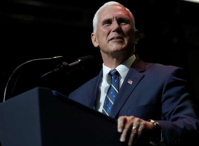 Vice-presidente dos Estados Unidos, Mike Pence, discursa em Indiana
10/05/2018 REUTERS/Leah Millis