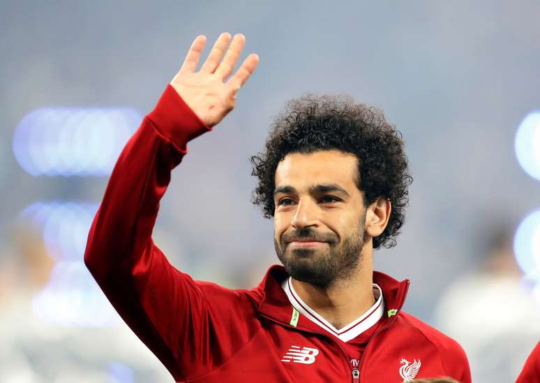 O atacante Mohamed Salah, estrela do Egito