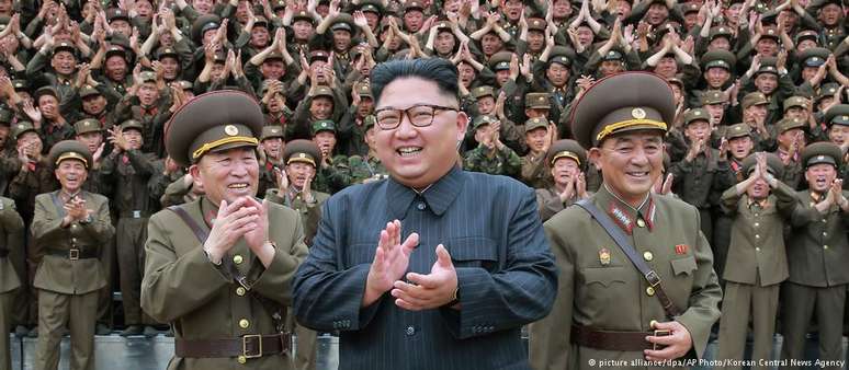 Kim Jong-un é também comandante-chefe das Forças Armadas da Coreia do Norte