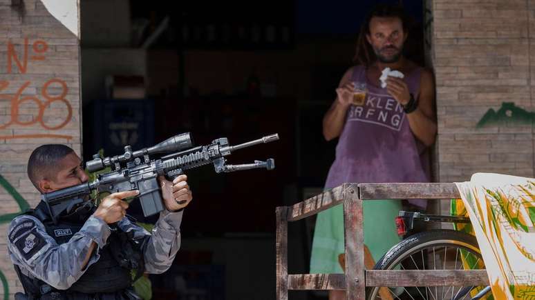 Forças de segurança em operação no Rio de Janeiro