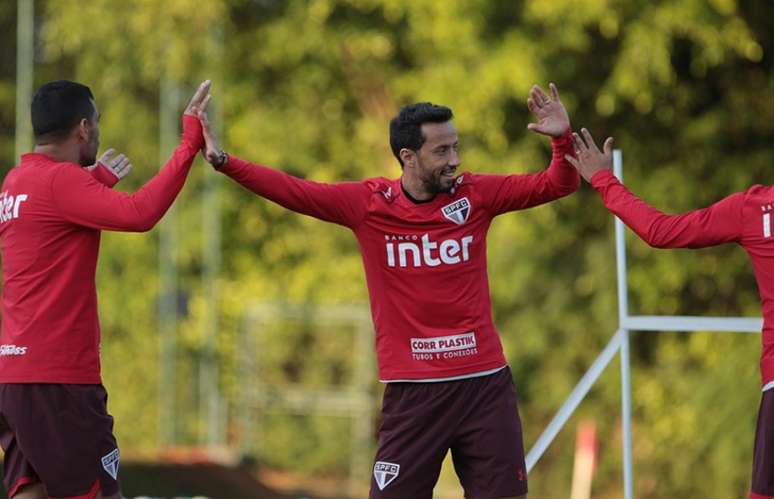 Camisa 7 ficará apenas no apoio aos colegas na partida desta noite, no Morumbi (Rubens Chiri/saopaulofc.net)