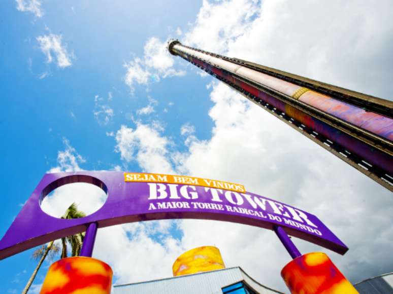 Big Tower. Atração cobiçada no Beto Carrero World tem queda livre de 100 metros