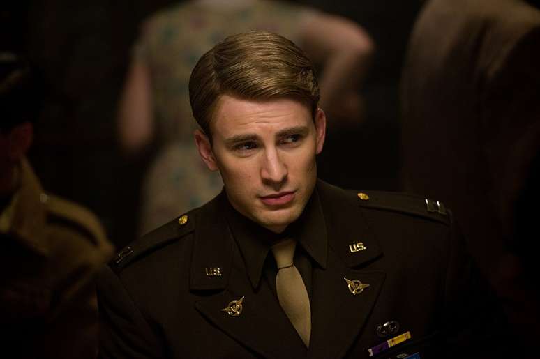 Chris Evans em Capitão América: O Primeiro Vingador