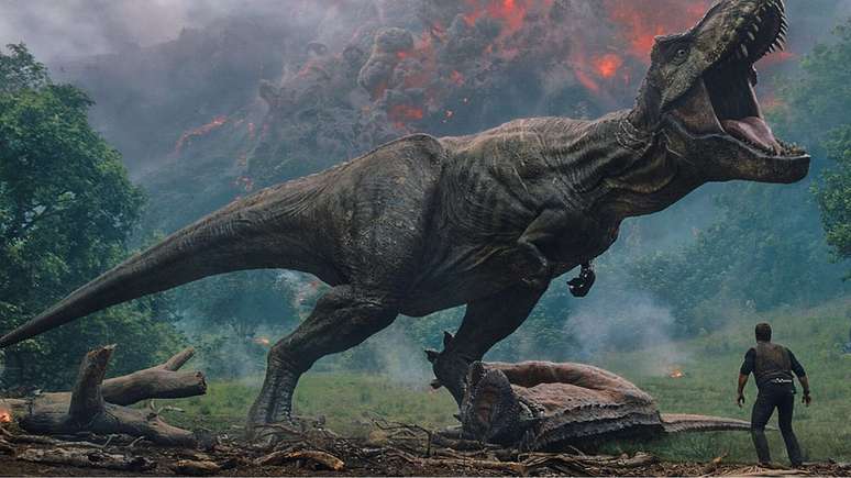 Os novos filmes da franquia decidiram manter a estética dos dinossauros dos primeiros longas