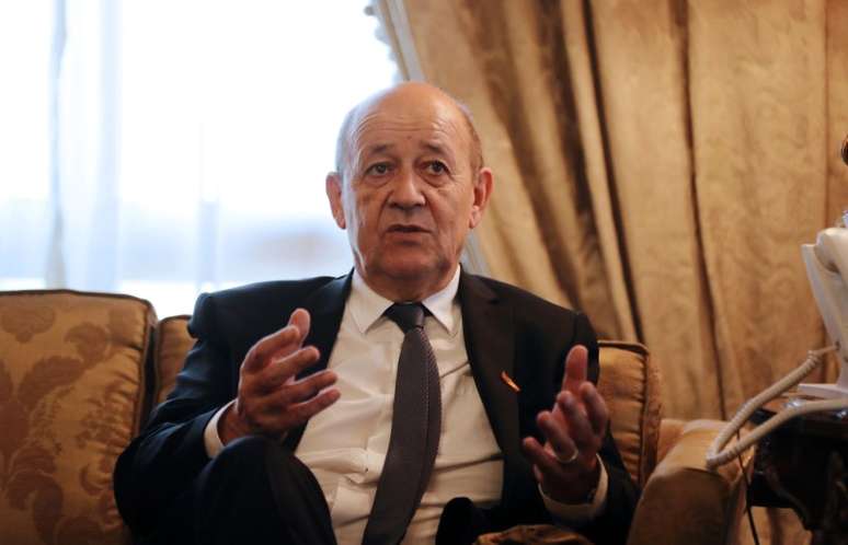 Ministro de Relações Exteriores da França, Jean-Yves Le Drian 29/04/2018 REUTERS/Mohamed Abd El Ghany
