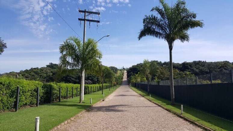 34 &ndash; Terreno cercado com alambrado e cerca viva.