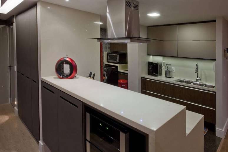 41. Modelo de balcão de cozinha americana