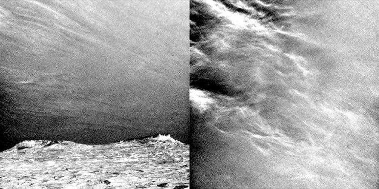 As nuvens marcianas (Foto: NASA)
