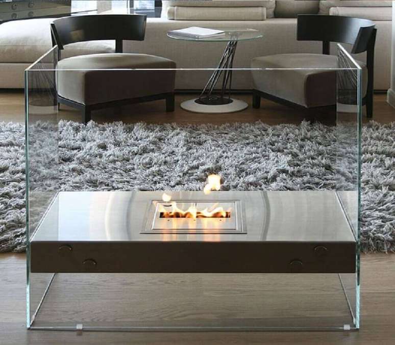 16. A lareira port&aacute;til s&atilde;o mais encontradas nas vers&otilde;es el&eacute;trica e ecol&oacute;gica