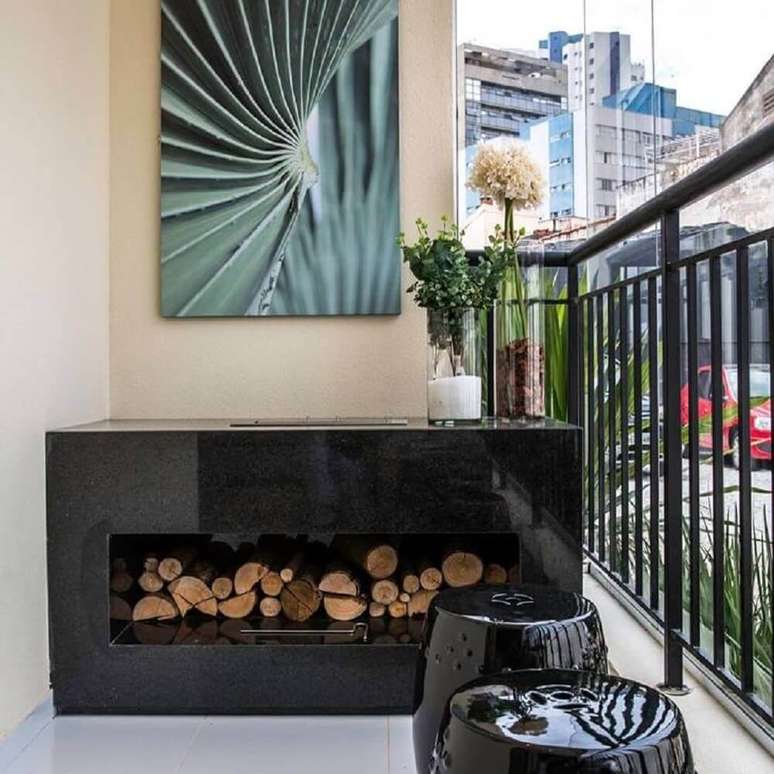 55. Varadas tamb&eacute;m podem receber modelos de lareiras