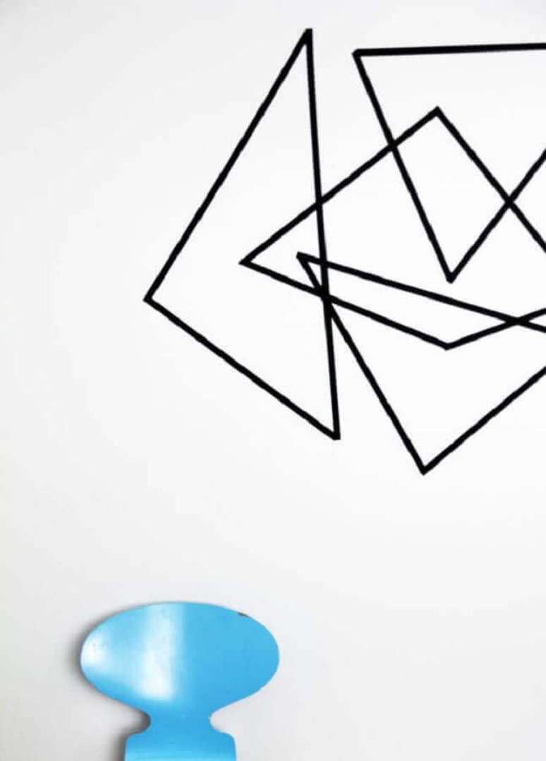 11. Ideias para decorar paredes com fita isolante