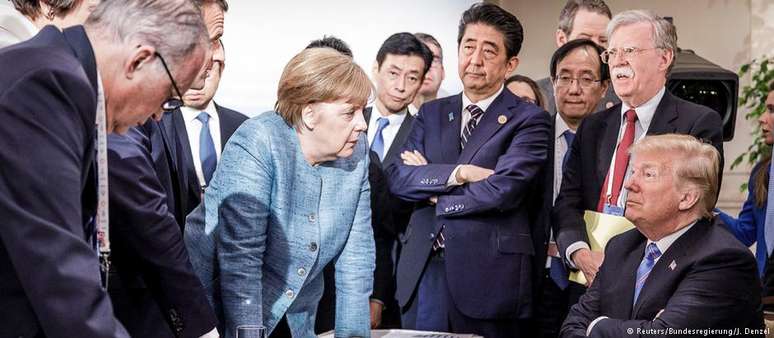 Divergências comerciais com Trump marcaram cúpula do G7 em La Malbaie, no Canadá