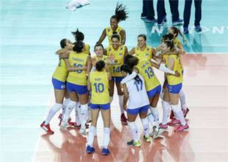 Seleção brasileira feminina de vôlei.