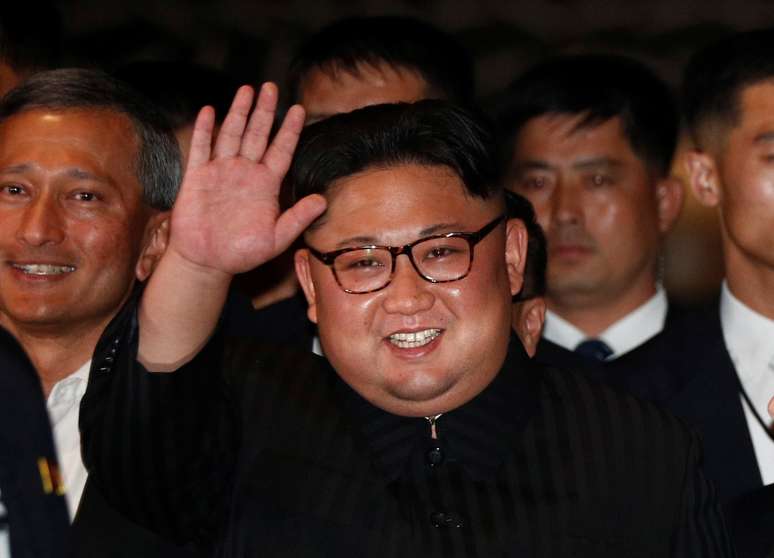 L&iacute;der norte-coreano, Kim Jong Un, visita o hotel Marina Bay Sands, em Cingapura 11/06/2018 REUTERS/Edgar Su