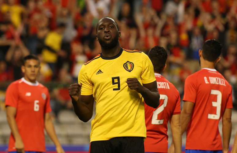 Lukaku comemora gol da Bélgica contra Costa Rica
 11/6/2018     REUTERS/Francois Walschaerts 
