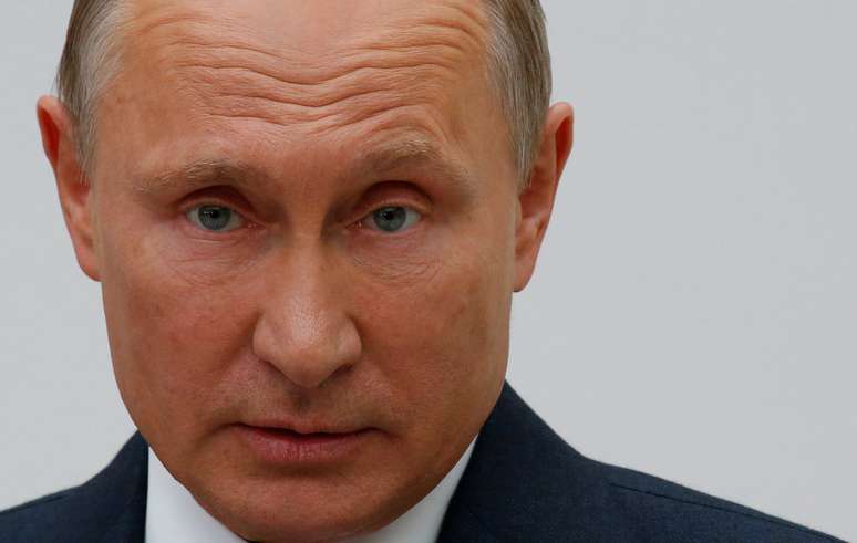 Presidente da Rússia,  Vladimir Putin, durante coletiva de imprensa em Moscou 07/06/2018 REUTERS/Sergei Karpukhin