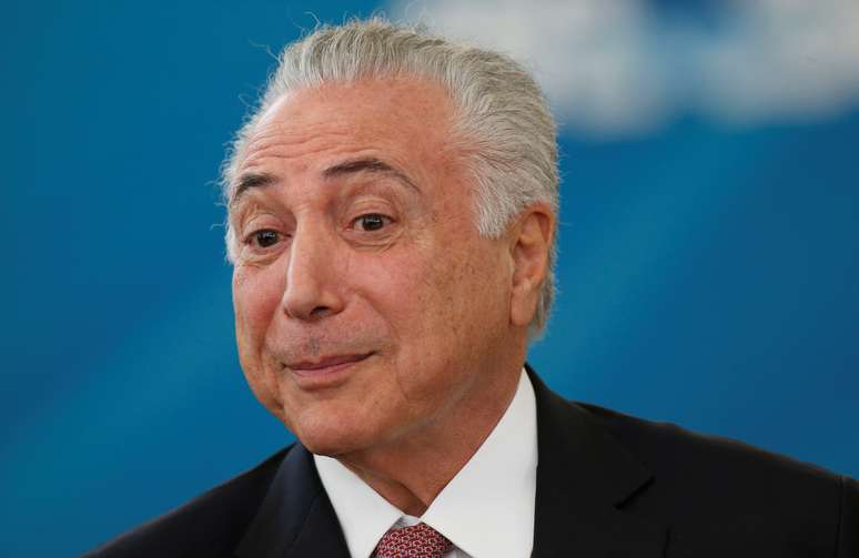 Presidente Michel Temer durante cerimônia no Palácio do Planalto