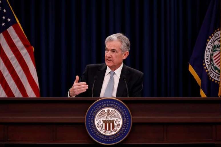 O chair do Federal Reserve, Jerome Powell, durante coletiva de imprensa em Washington, nos EUA
21/03/2018
REUTERS/Aaron P. Bernstein 