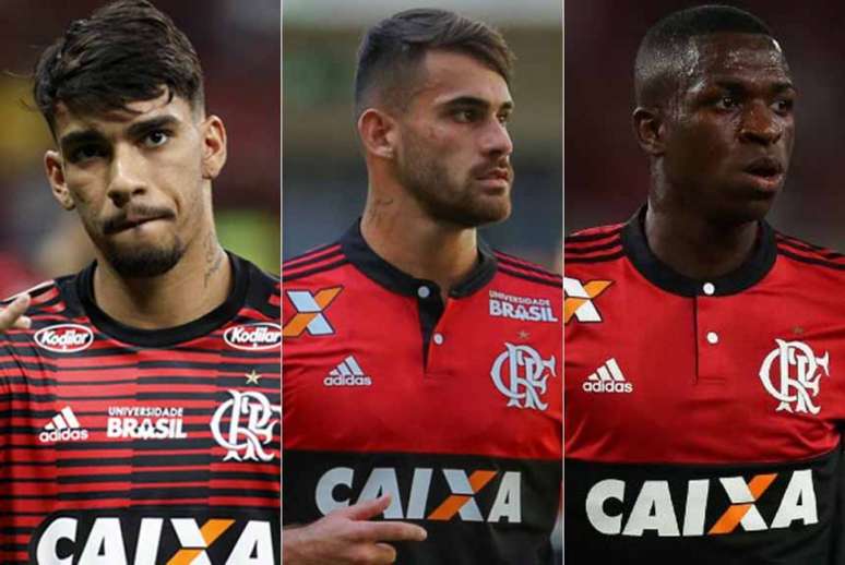 Trio de jovens do Flamengo é a grande aposta para derrotar o Palmeiras. Ele são responsáveis por 50% dos gols no Brasileiro (Lance!)