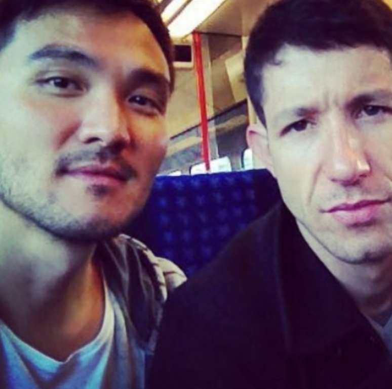 Fabiano Augusto e o namorado: 12 anos juntos