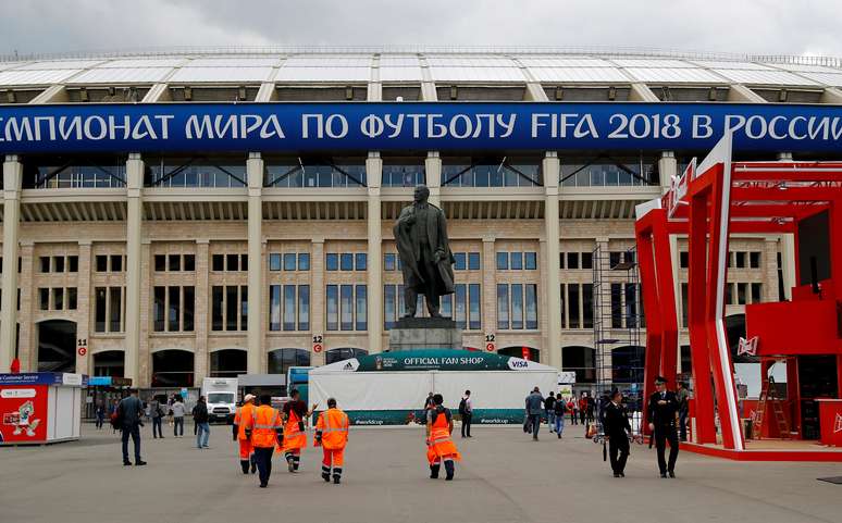 Estádio Luzhniki, em Moscou, sediará a abertura do Mundial