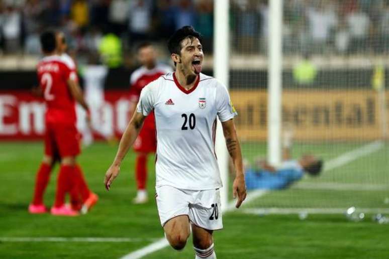 Sardar Azmoun atua no Rubin Kazan, da Rússia