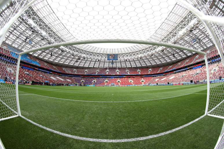 Vista do Estádio Lujniki, onde Rússia e Arábia Saudita farão o primeiro jogo da Copa do Mundo