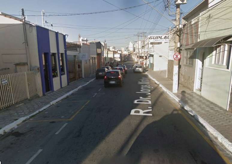 A Rua Doutor Jorge Winther, no centro de Taubaté