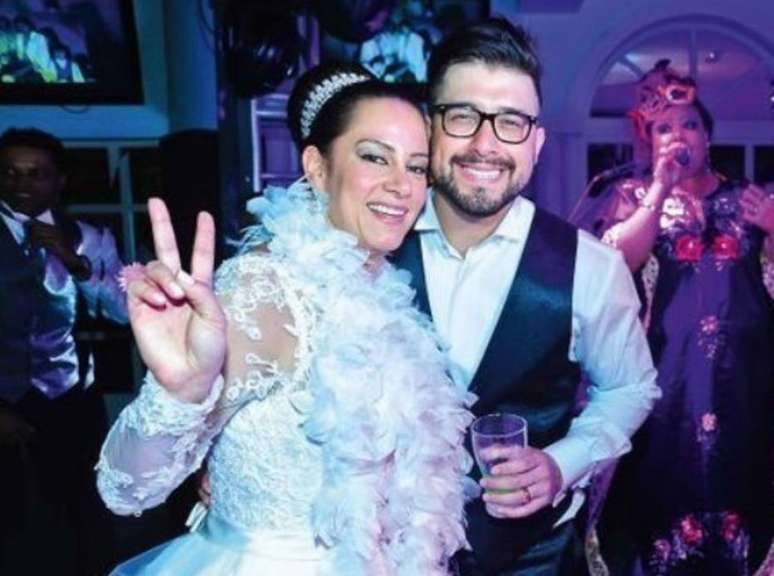 Silvia Abravanel e seu marido, Kleiton Pedroso. 