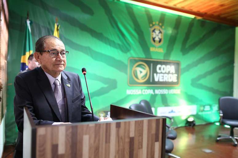 Antonio Nunes, atual presidente da CBF, em solenidade da CBF