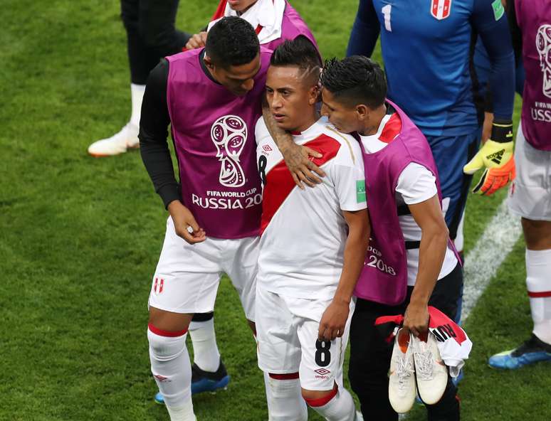 Cueva defendeu a seleção do Peru na Copa do Mundo