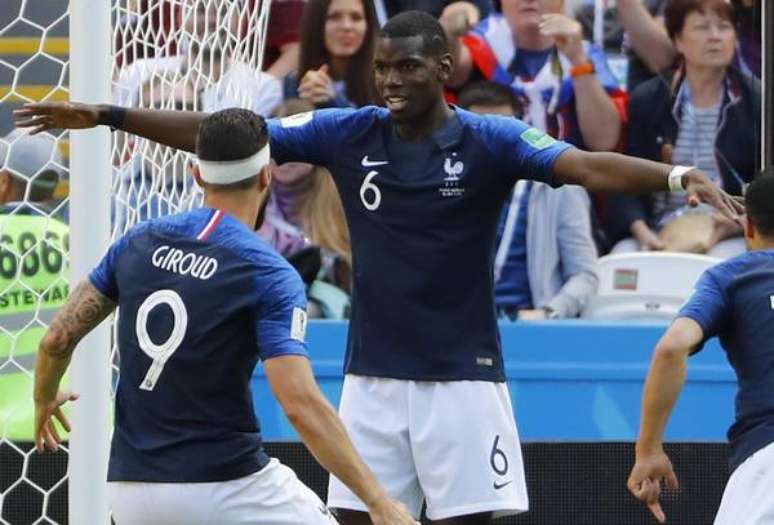 Pogba marcou o gol da vitória da França sobre a Austrália