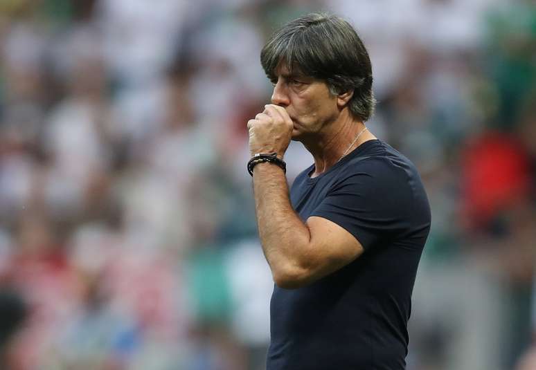 T&eacute;cnico da Alemanha, Joachim Loew 17/06/2018 REUTERS/Carl Recine