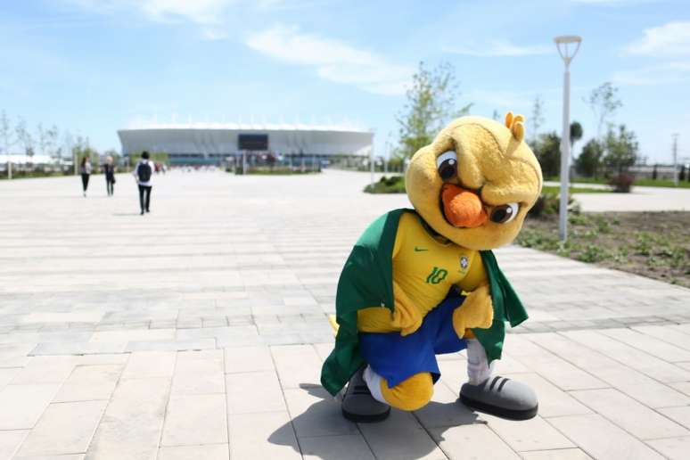 Mascote da Seleção, Canarinho tem hashtag personalizada com sua cara no Twitter (Foto: Lucas Figueiredo/CBF)