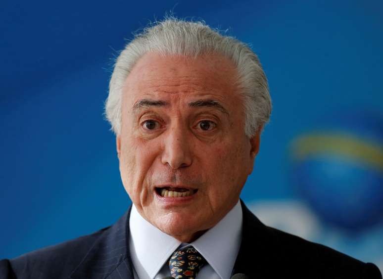 Presidente Michel Temer durante cerimônia no Palácio do Planalto, em Brasília 28/05/2018 REUTERS/Adriano Machado