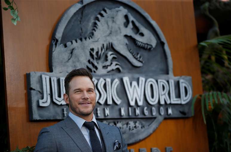 Chris Pratt posa em lançamento de "Jurassic World" em Los Angeles
 12/6/2018    REUTERS/Mario Anzuoni 