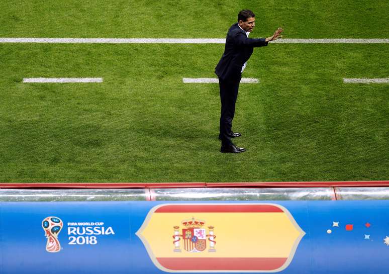 Hierro durante jogo da Espanha com o Irã
 20/6/2018          REUTERS/John Sibley 