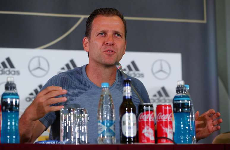 O ex-jogador Oliver Bierhoff, hoje gerente de futebol da seleção alemã