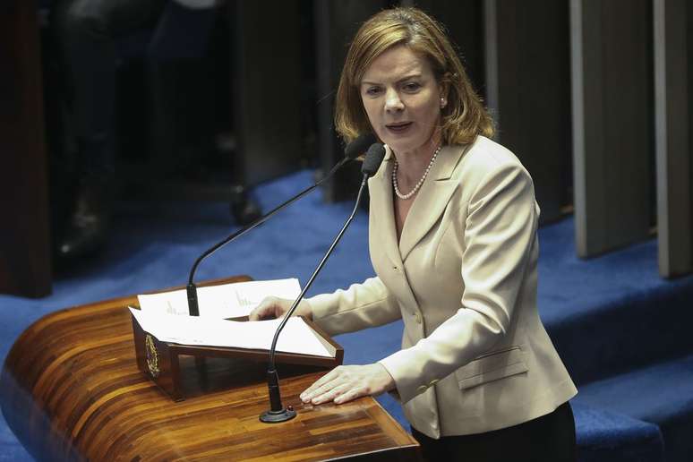 Senadora Gleisi Hoffman, presidente do PT
